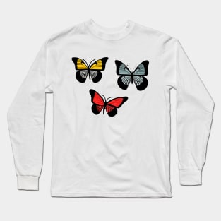 Bright Butterfly Set Long Sleeve T-Shirt